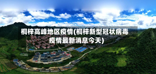 桐梓高峰地区疫情(桐梓新型冠状病毒疫情最新消息今天)