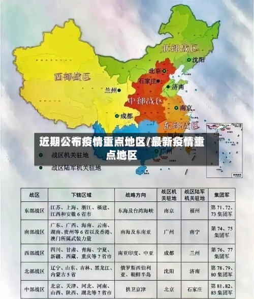 近期公布疫情重点地区/最新疫情重点地区
