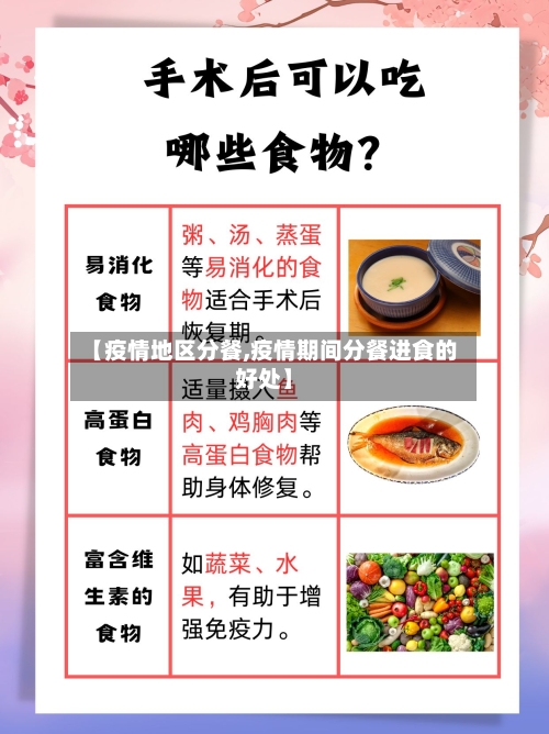 【疫情地区分餐,疫情期间分餐进食的好处】