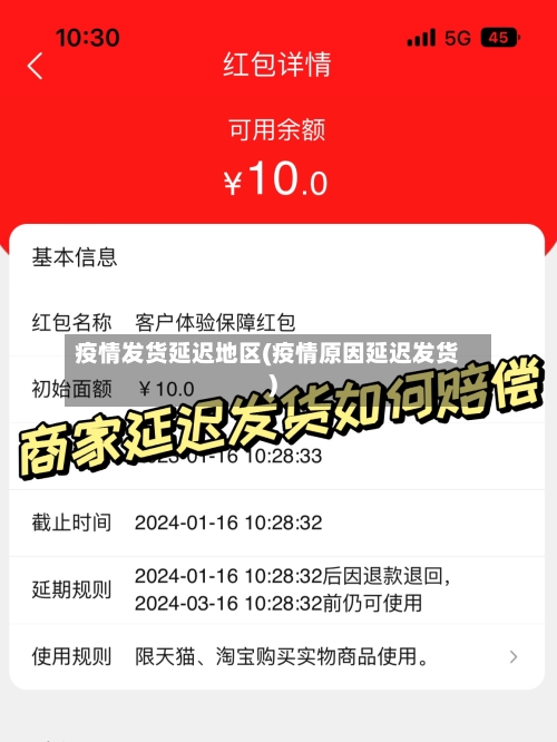 疫情发货延迟地区(疫情原因延迟发货)