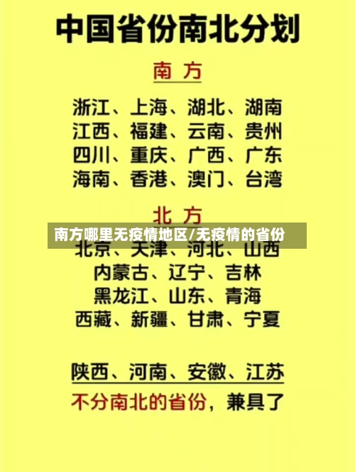 南方哪里无疫情地区/无疫情的省份-第2张图片